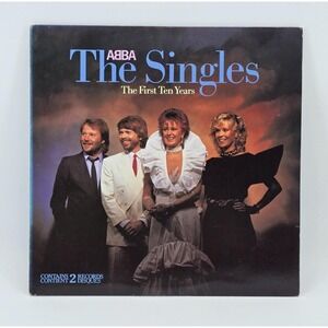 ABBA The Singles First Ten Years 2LP Vinyl Atlantic 80036-1-G VG+